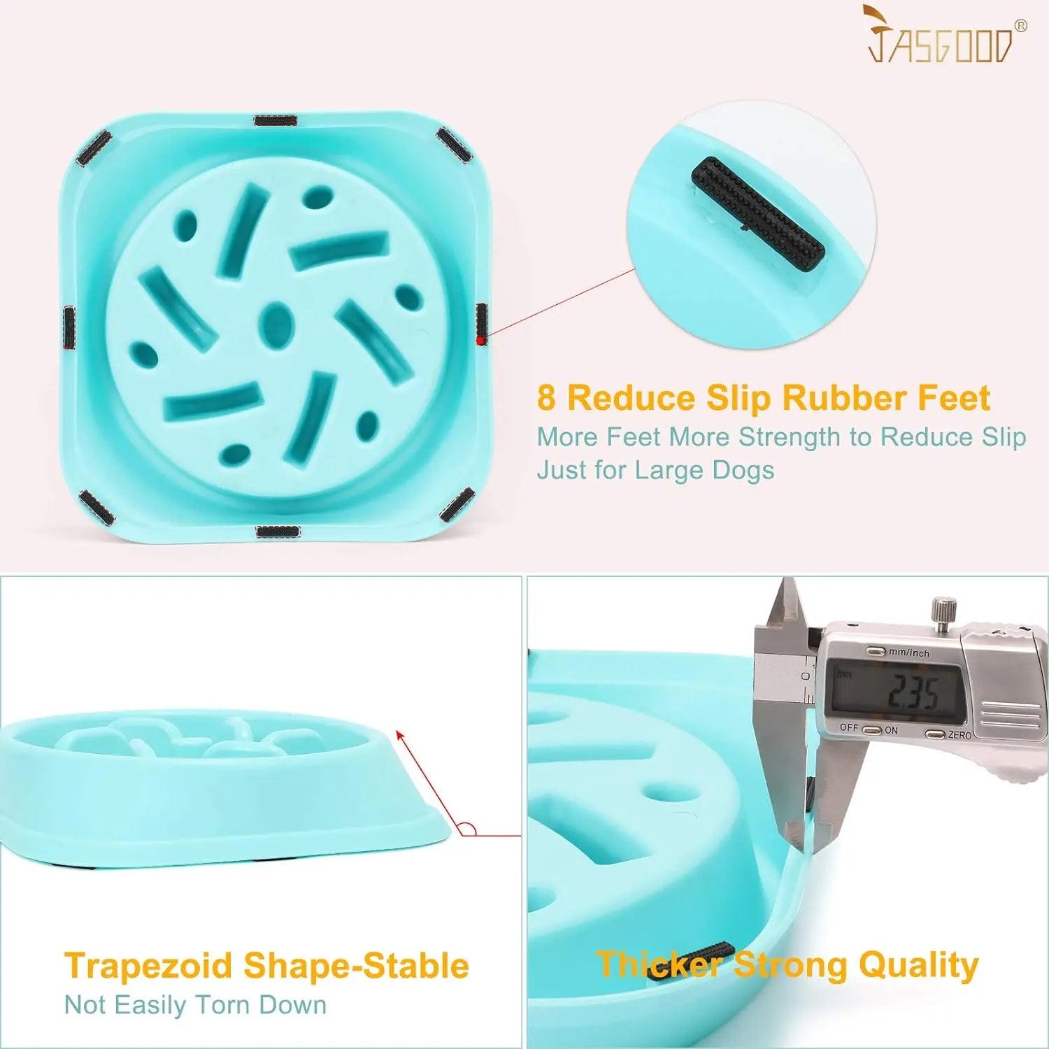 Large Dog Slow Feeder Bowl, Food-Safe Anti-Choke Puzzle Design