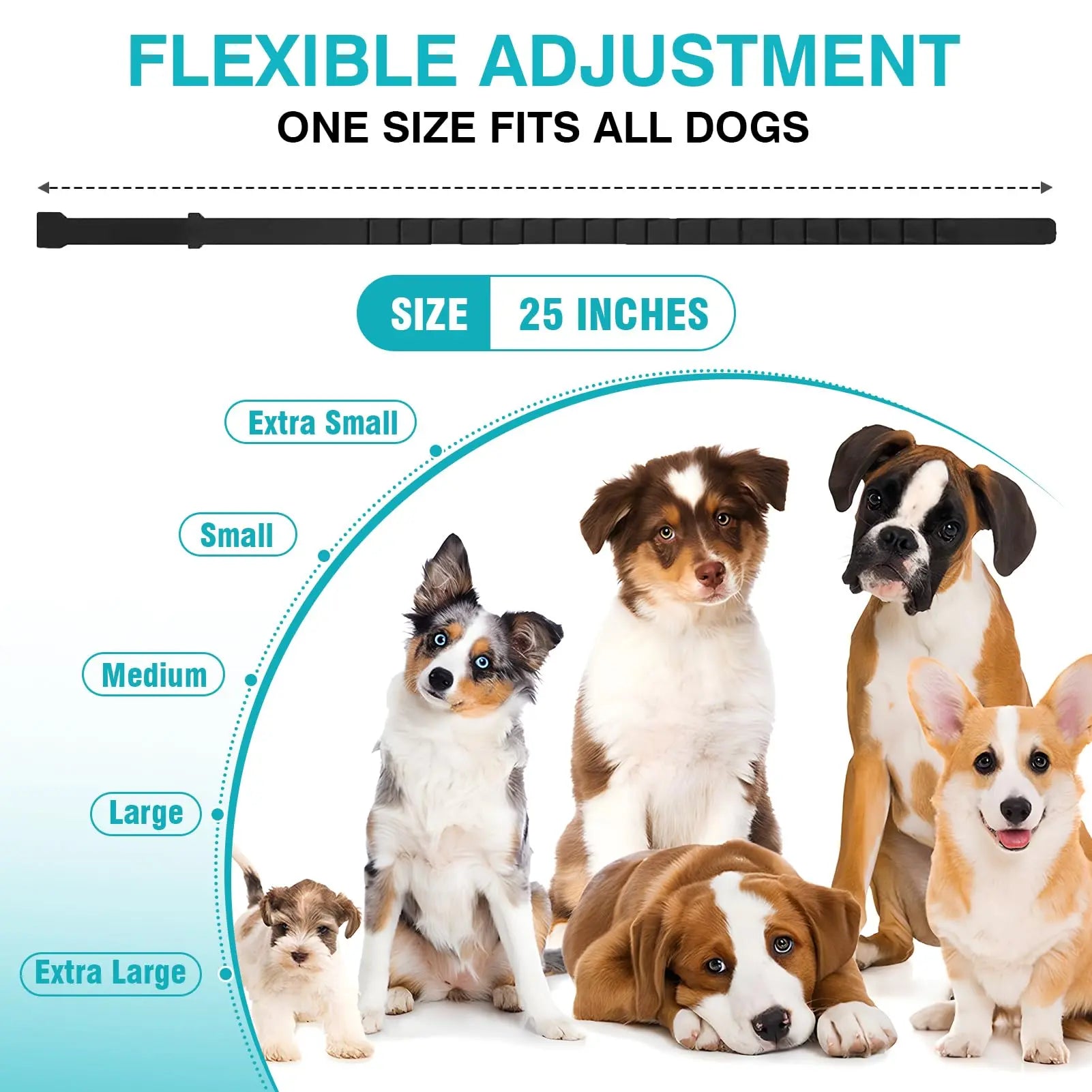 Pet Pulse Calming Collar for Dogs 6 Packs Dog Calming Pheromones Collar Separation Anxiety and Stress Relief anti Anxiety 60 Days Calm Pheromone Collars for Small Medium Large Dogs 25 Inch Adjustable Waterproof