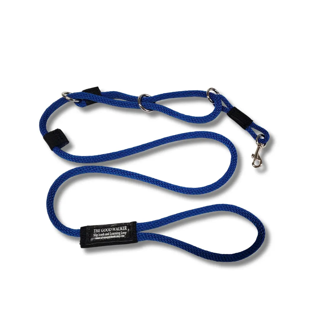 Good Walker Leash 3/8" x 5' - Dual-Function Dog Training Tool