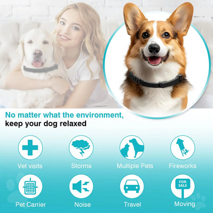 Pet Pulse Calming Collar for Dogs 6 Packs Dog Calming Pheromones Collar Separation Anxiety and Stress Relief anti Anxiety 60 Days Calm Pheromone Collars for Small Medium Large Dogs 25 Inch Adjustable Waterproof