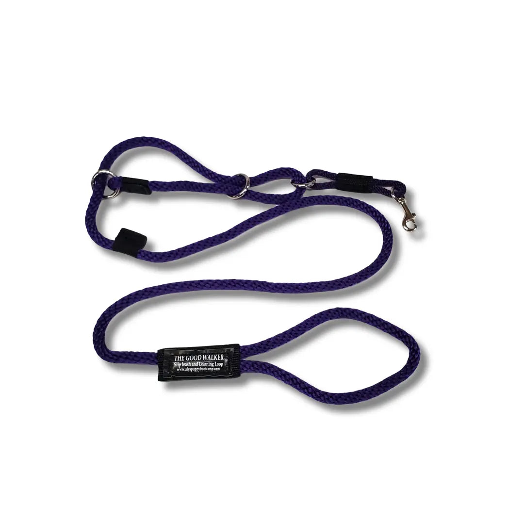 Good Walker Leash 3/8" x 5' - Dual-Function Dog Training Tool