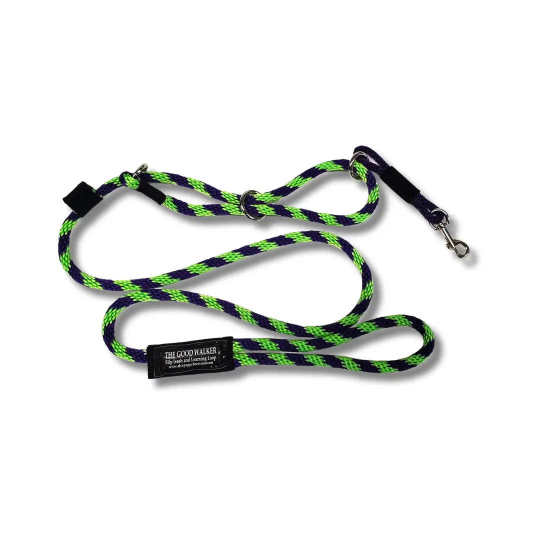 Good Walker Leash 3/8" x 5' - Dual-Function Dog Training Tool
